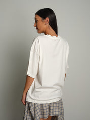 T-shirt ampia Bianco-ottico Vicolo UAC0170;T-shirt ampia Bianco-ottico Vicolo UAC0170 — foto 2;T-shirt ampia Bianco-ottico Vicolo UAC0170 — foto 3