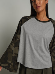Maglia manica campana camouflage Grigio Vicolo UAC0173;Maglia manica campana camouflage Grigio Vicolo UAC0173 — foto 2;Maglia manica campana camouflage Grigio Vicolo UAC0173 — foto 3;Maglia manica campana camouflage Grigio Vicolo UAC0173 — foto 4