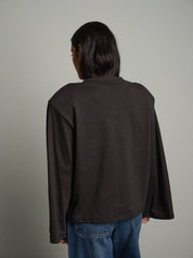 Maglia manica ampia spalle imbottite Antracite Vicolo UAC0177;Maglia manica ampia spalle imbottite Antracite Vicolo UAC0177 — foto 2;Maglia manica ampia spalle imbottite Antracite Vicolo UAC0177 — foto 3