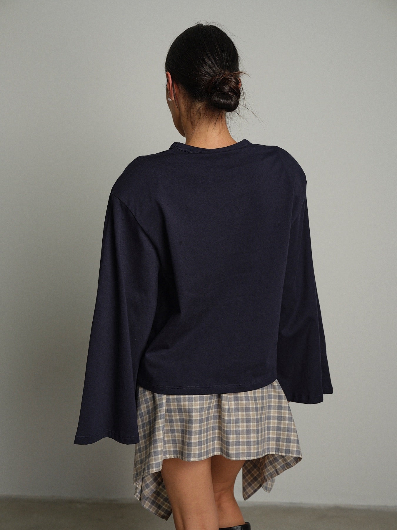 Maglia spalle imbottite manica ampia Blu Vicolo UAC0177;Maglia spalle imbottite manica ampia Blu Vicolo UAC0177 — foto 2;Maglia spalle imbottite manica ampia Blu Vicolo UAC0177 — foto 3