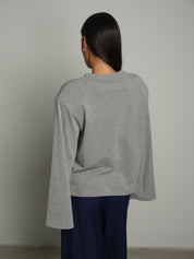 Maglia spalle imbottite manica ampia Grigio Vicolo UAC0177;Maglia spalle imbottite manica ampia Grigio Vicolo UAC0177 — foto 2;Maglia spalle imbottite manica ampia Grigio Vicolo UAC0177 — foto 3;Maglia spalle imbottite manica ampia Grigio Vicolo UAC0177 — foto 4