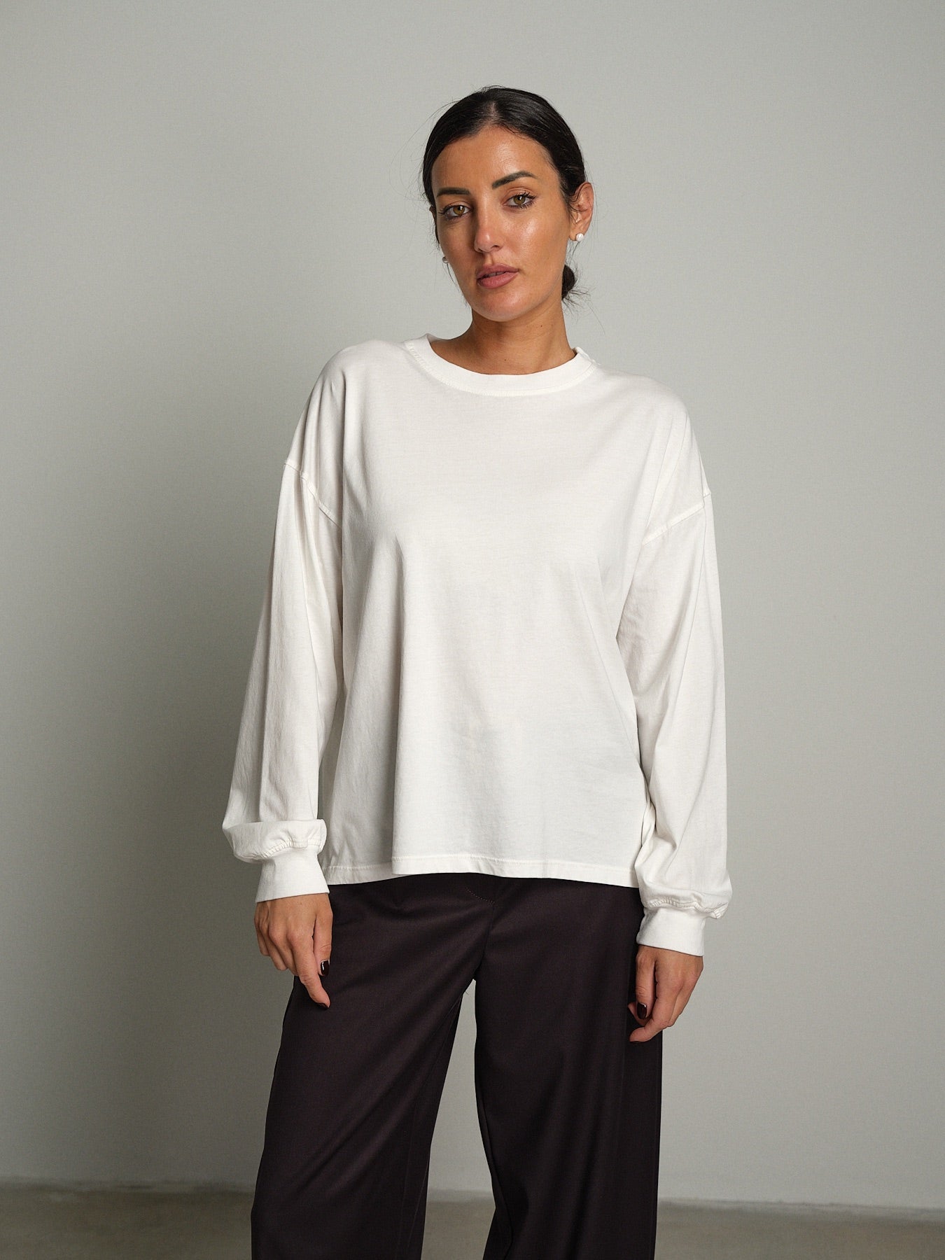 Maglia manica polsino Bianco-ottico Vicolo UAC0179;Maglia manica polsino Bianco-ottico Vicolo UAC0179 — foto 2