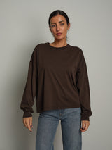 Maglia manica polsino - moro