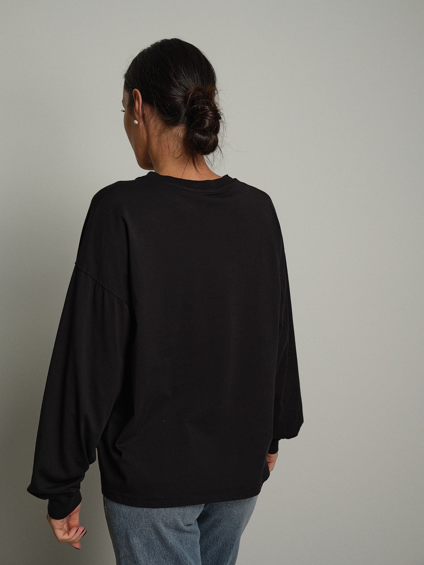 Maglia manica polsino Nero Vicolo UAC0179;Maglia manica polsino Nero Vicolo UAC0179 — foto 2;Maglia manica polsino Nero Vicolo UAC0179 — foto 3