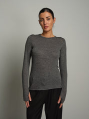 Maglia manica lunga lamé Grigio Vicolo UAC0199;Maglia manica lunga lamé Grigio Vicolo UAC0199 — foto 2;Maglia manica lunga lamé Grigio Vicolo UAC0199 — foto 3;Maglia manica lunga lamé Grigio Vicolo UAC0199 — foto 4