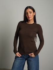 Maglia lana modal manicotti Moro Vicolo UAC0208;Maglia lana modal manicotti Moro Vicolo UAC0208 — foto 2;Maglia lana modal manicotti Moro Vicolo UAC0208 — foto 3