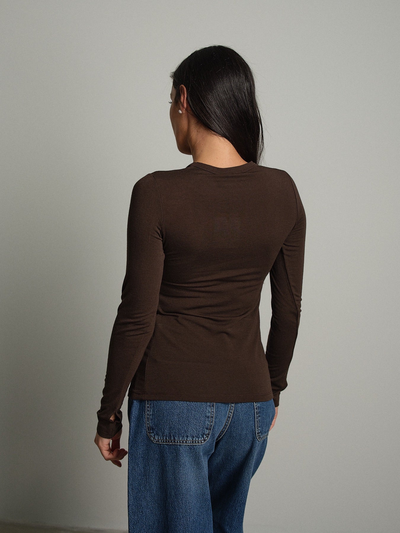 Maglia lana modal manicotti Moro Vicolo UAC0208;Maglia lana modal manicotti Moro Vicolo UAC0208 — foto 2;Maglia lana modal manicotti Moro Vicolo UAC0208 — foto 3