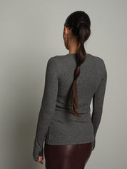 Maglia costina manica lunga lamé Antracite Vicolo UAC0219;Maglia costina manica lunga lamé Antracite Vicolo UAC0219 — foto 2;Maglia costina manica lunga lamé Antracite Vicolo UAC0219 — foto 3;Maglia costina manica lunga lamé Antracite Vicolo UAC0219 — foto 4;Maglia costina manica lunga lamé Antracite Vicolo UAC0219 — foto 5