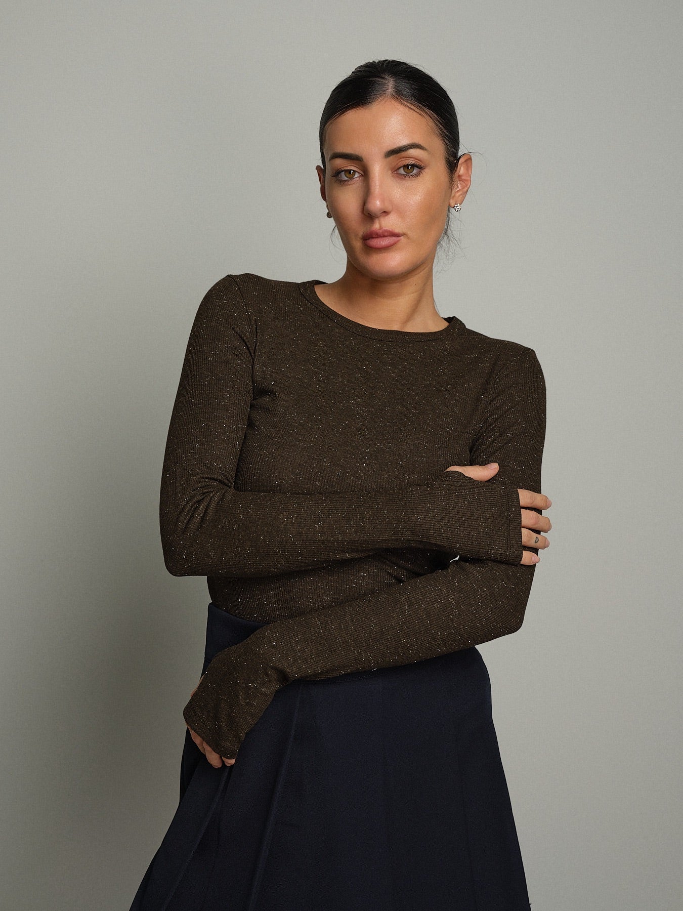 Maglia costina manica lunga lamé Moro Vicolo UAC0219;Maglia costina manica lunga lamé Moro Vicolo UAC0219 — foto 2;Maglia costina manica lunga lamé Moro Vicolo UAC0219 — foto 3;Maglia costina manica lunga lamé Moro Vicolo UAC0219 — foto 4