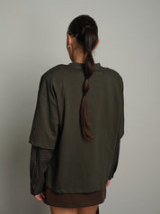T-shirt manica camicia over Verde-militare Vicolo UAC0227;T-shirt manica camicia over Verde-militare Vicolo UAC0227 — foto 2;T-shirt manica camicia over Verde-militare Vicolo UAC0227 — foto 3;T-shirt manica camicia over Verde-militare Vicolo UAC0227 — foto 4